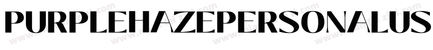 PURPLEHAZEPERSONALUSE Black字体转换